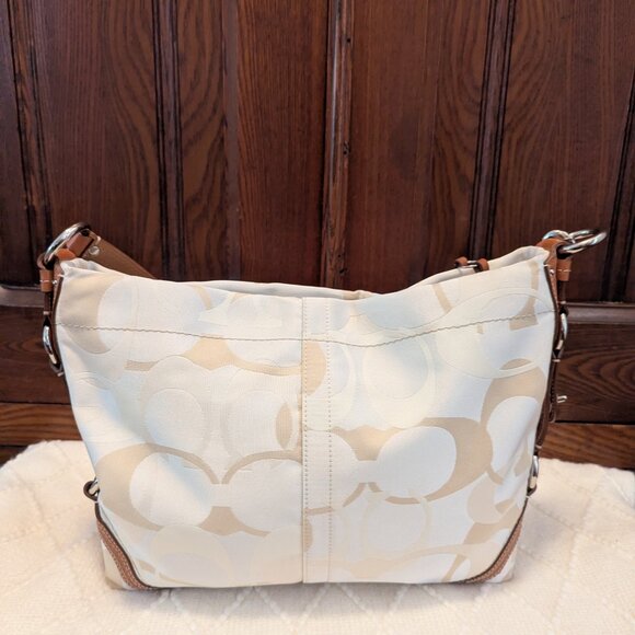 Vintage Coach Carly Optic Signature Shoulder Bag - Picture 3 of 11